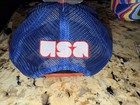 FIFA CAN MEX USA Snapback Trucker Hat Cap Red Blue Stars Mesh Back — photo 3