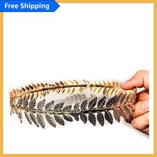 Adjustable Gold Laurel Wreath Headband - Perfect for Roman Greek Costumes