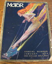 1928 Motor Annual- Cadillac Packard Lincoln Buick Deco Racing Hayden Cover Art
