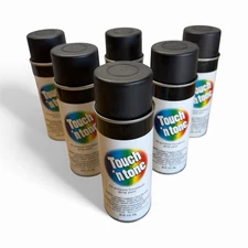Rust-Oleum 55275830 Touch n Tone Flat Black Spray Paint 10 oz. (Pack of 6)