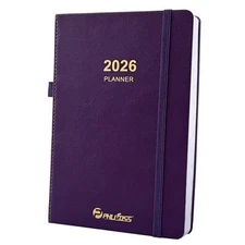2026 Daily Planner/Calendar, One Page Per Day, Daily Monthly Agenda 2026-Purple