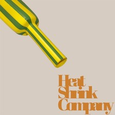 EARTH HEAT SHRINK TUBING - 1.6mm -50mm CABLE HEATSHRINK SLEEVING CAR 2:1 RATIO