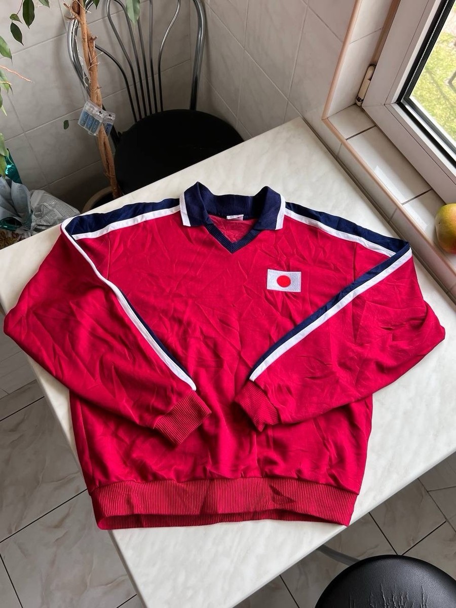 VINTAGE MIZUNO FOOTBALL SWEATSHIRT SOCCER JERSEY JAPAN TEAM