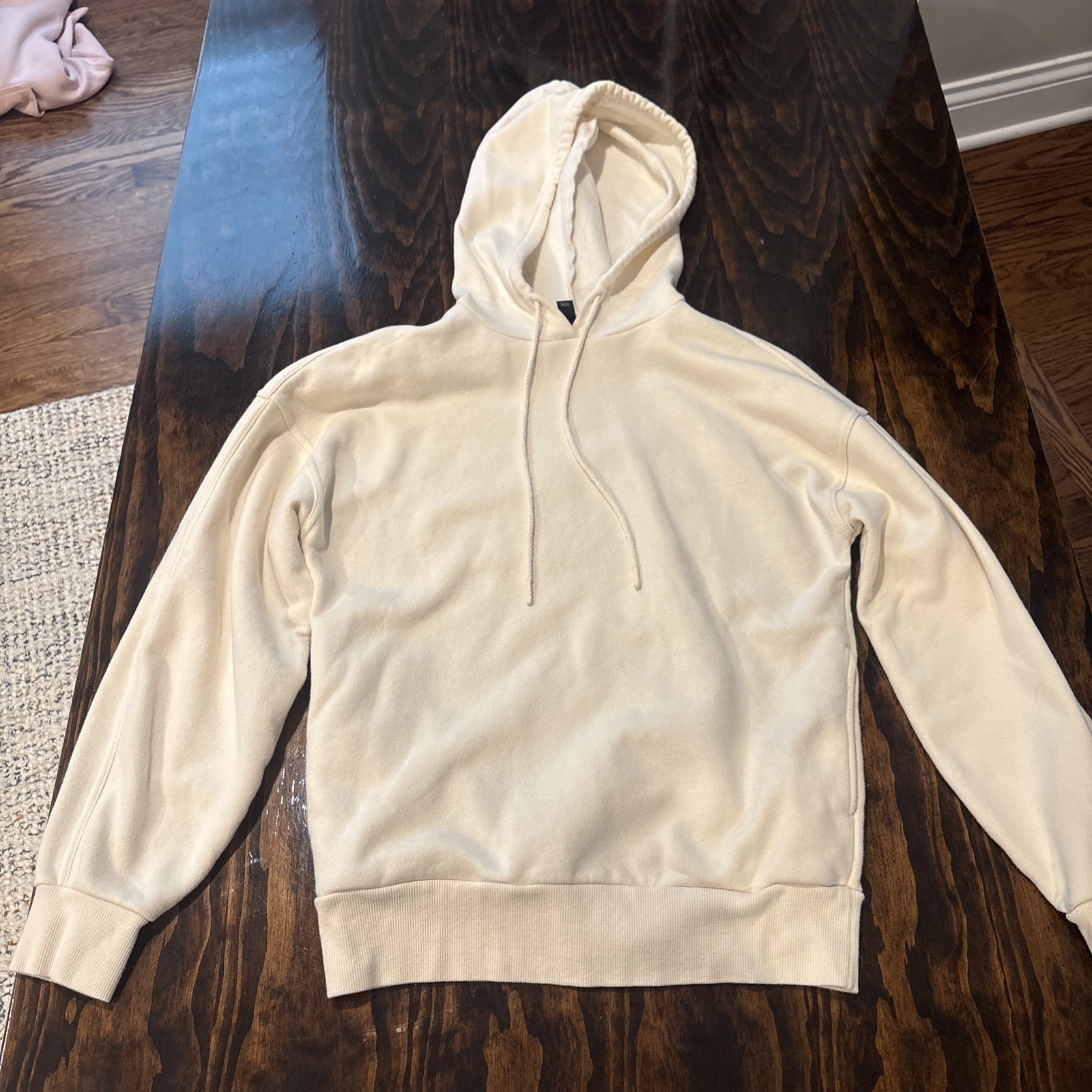 Goods Co. Beige Off White Hooded Sweatshirt Women's Size Small