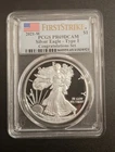 2021-W Proof $1 Type 1 American Silver Eagle PCGS PR69DCAM FS Flag Label