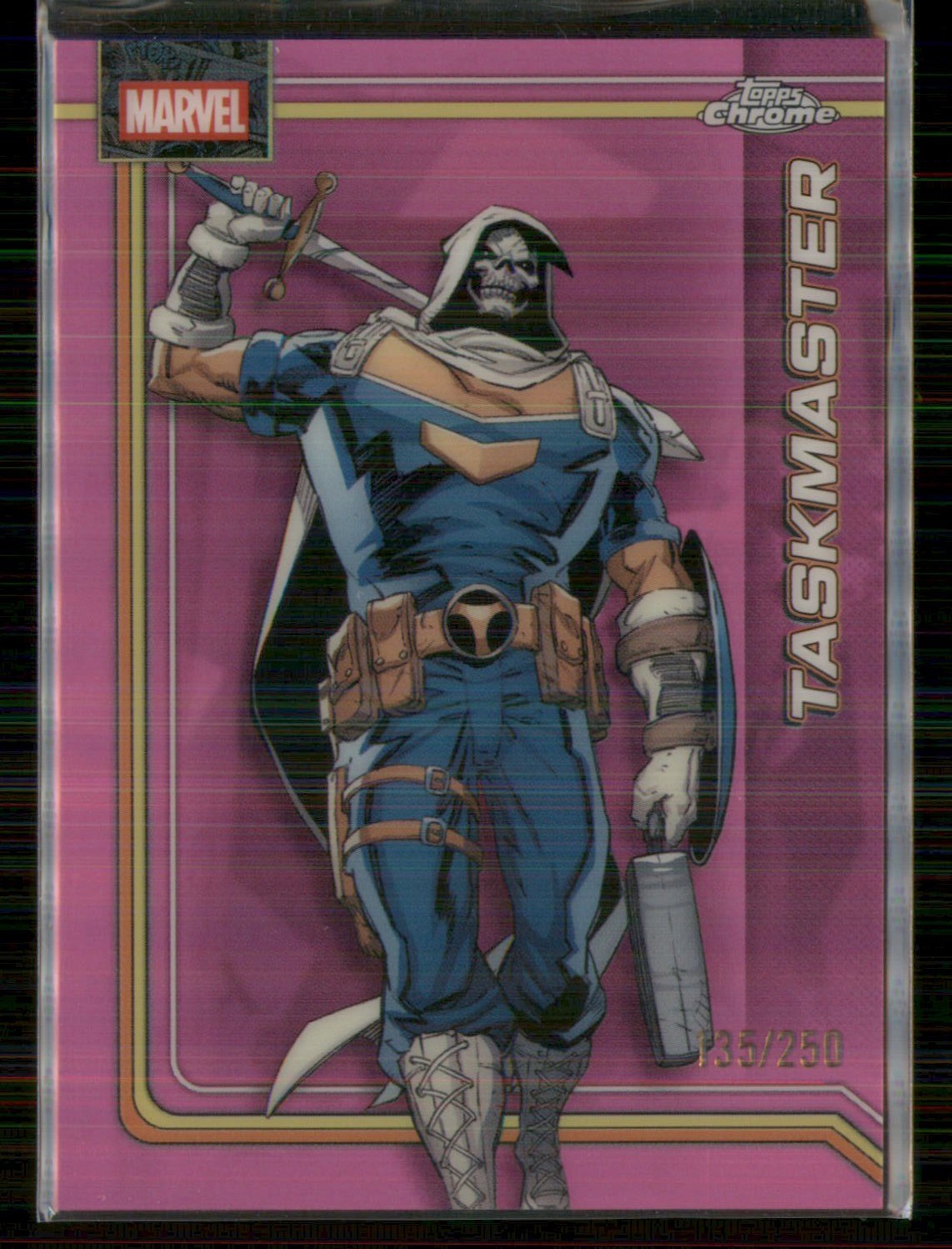 2026 Topps Chrome Marvel Comics #173 Taskmaster Pink Refractor #/250