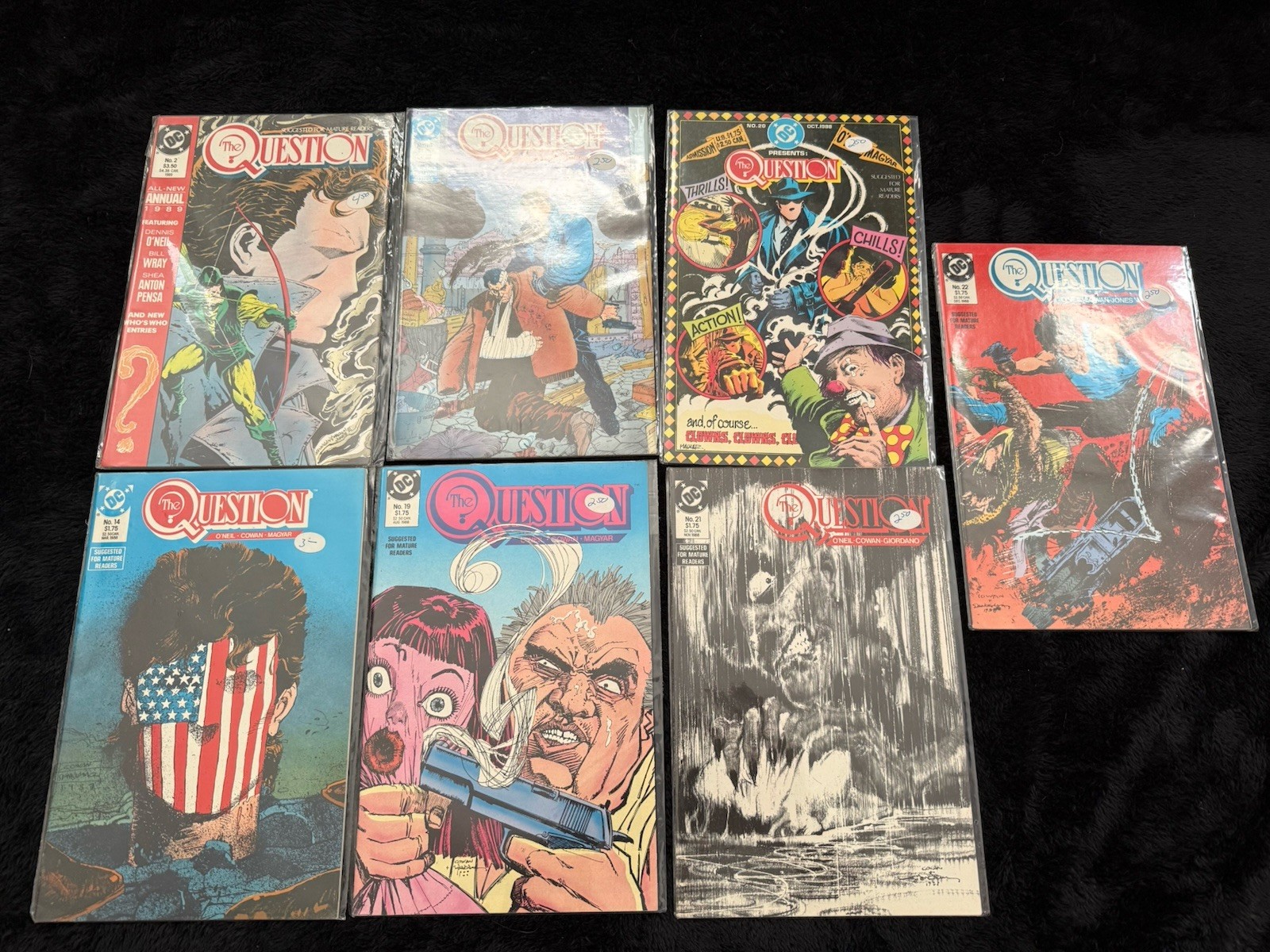 The Question Comic Lot Of 13, Issues 14, 16, 19-25, 27, 31, 35, And Annual #2.
