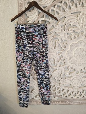 Lululemon Break Free Crop Nulux Leggings Culture Clash Starlight Black Size 4