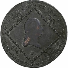 [#1510174] Austria, Franz I, 30 Kreuzer, 1807, Kremnica, Copper, VF, KM:2149