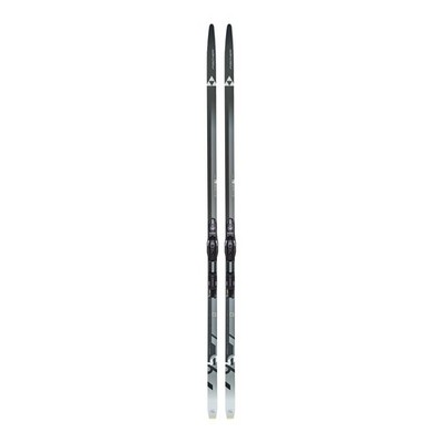 Fischer Twin Skin Aeroguide Med EF Set Cross Country Skis w/ Control Black/Grey