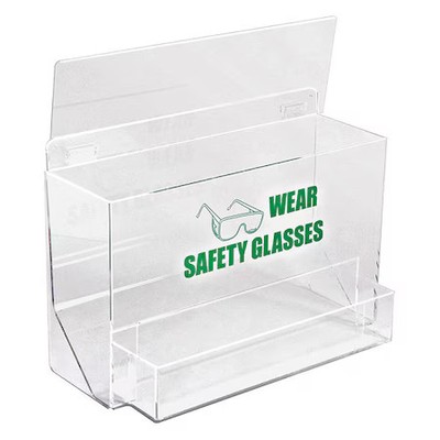 Brady Pd701e Protective Eyewear Dispenser, Tray, 35 Pairs, Acrylic, 12 1/4 In H