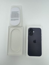 Apple iPhone 16 EMPTY BOX Only Black 256GB A3081 MYAX3LL/A Genuine