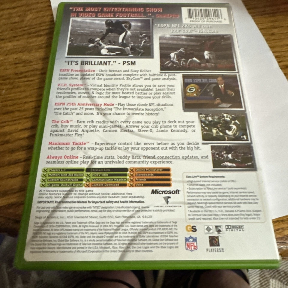 ESPN NFL 2K5 (Xbox, 2004) - Image 2 of 3