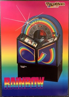 WURLITZER RAINBOW Jukebox Flyer Advertising Brochure 1999 Box Shipped