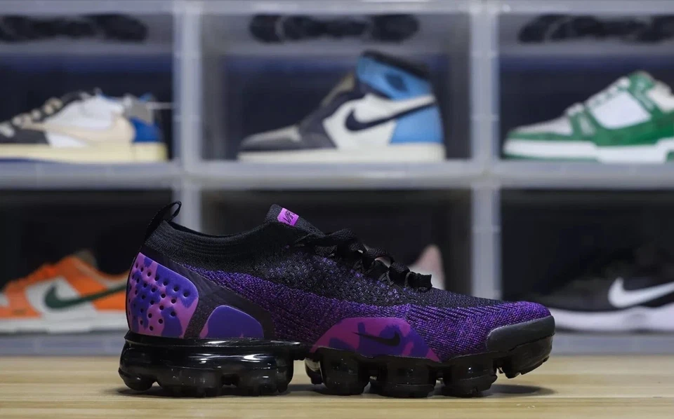 Nike Air VaporMax Flyknit 2 Men's "purple" air cushion shoes free shipping - Image 3 of 4