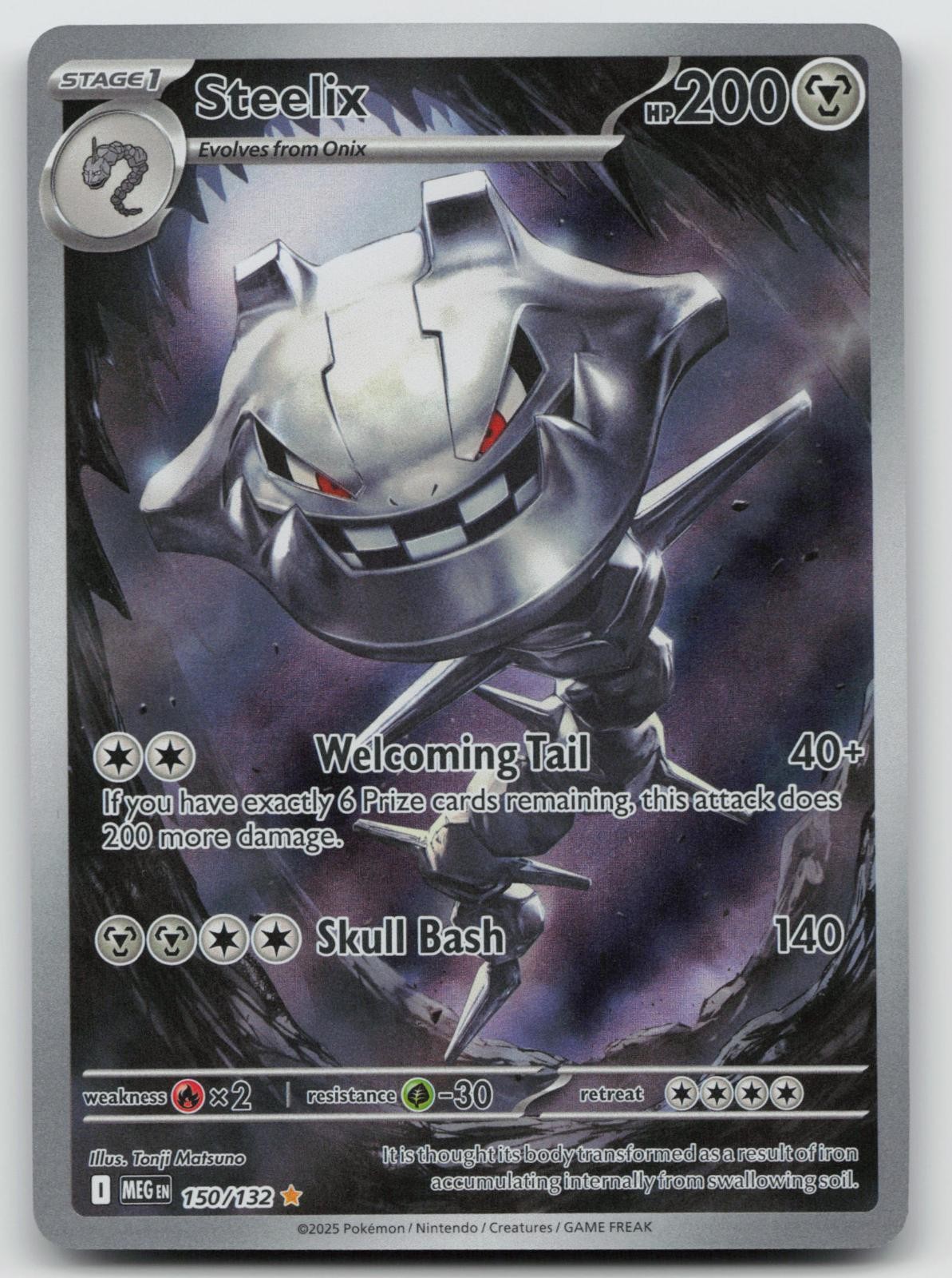 Steelix 150/132 Mega Evolution Pokemon NM