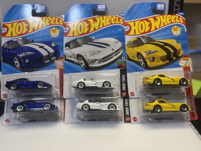 #ad #ad Hot Wheels Dodge Viper 6 Car Lot Treasure Hunt ‘92 RT 10 96 GTS NICE. $24.99