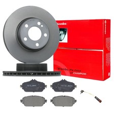 BREMBO Bremsscheiben 295mm Bel&auml;ge mit WAKO Set Vorne f&uuml;r MERCEDES W205 S205 A205