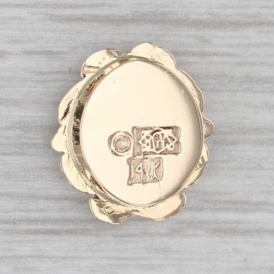 0.60ct Blue Topaz Solitaire Slide Bracelet Charm 14k Yellow Gold Richard Glatter - Image 3 of 4