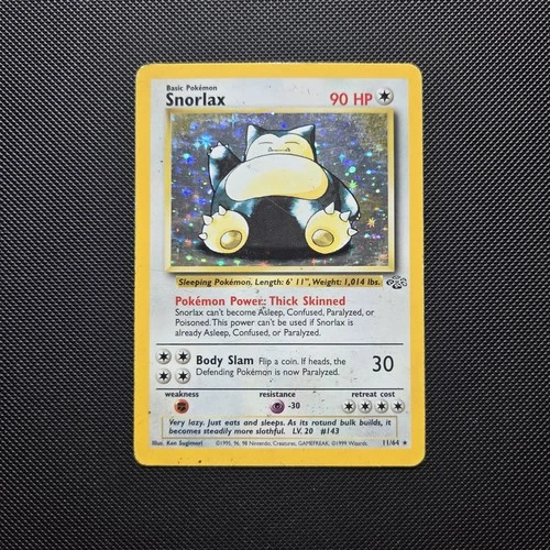 Pokemon Card - Snorlax Jungle Set Holo 11/64 WOTC Vintage