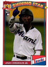 2021 Topps Archives #91BZ-14 Jazz Chisholm Jr. 1991 Topps Bazooka Shining Stars