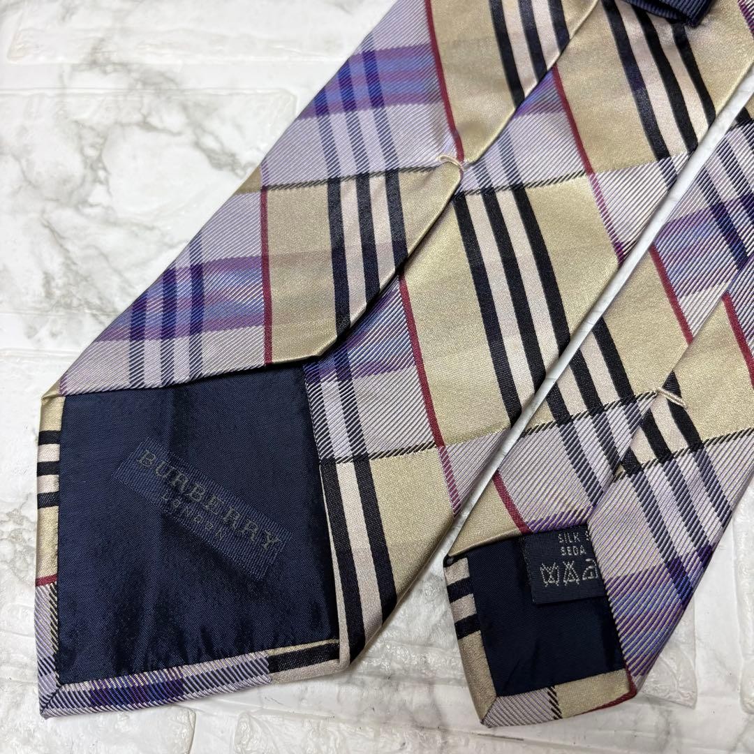 Burberry Tie Patchwork Men's Accessories Used Aut… - image 5