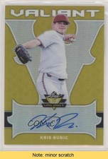 2018 Leaf Valiant Yellow 10/10 Kris Bubic #BA-KB1 Auto READ 0f8