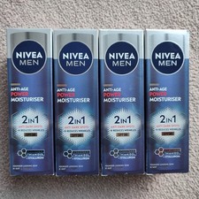 4 x NIVEA MEN Anti-Age 2in1 Power Moisturiser (50ml), With SPF 30