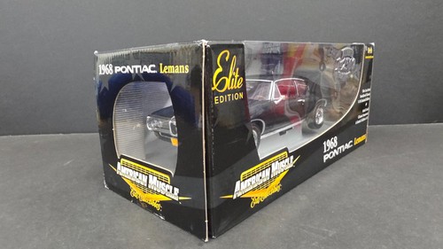 AMERICAN MUSCLE ERTL 1968 PONTIAC LEMANS BLACK 1/18 SR - Picture 7 of 8