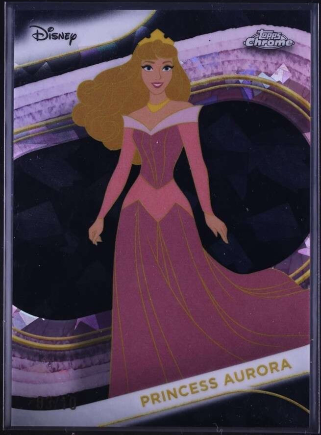 2025 Topps Chrome Disney Sapphire Princess Aurora Black /10 #120