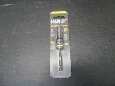 Klein Tools 651Qs 1/4 In Drive Impact Quad Flip Socket Sae, Sae, 2 Pcs