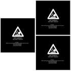 3pcs nützliche Plattform heißer Bettaufkleber Langlebiger