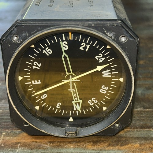 Helicopter & Aircraft King Radio Magnetic Compass Type KI-226 Instrument Gauge - Picture 3 of 6