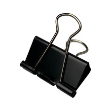 40PCS Medium Binder Clips 1.25 Inch Black Paper Clamps Office Supplies Heavy ...