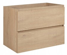 Badezimmermöbel Waschbeckunterschrank Badmöbel 80 CM Eiche Hell | RODAN  