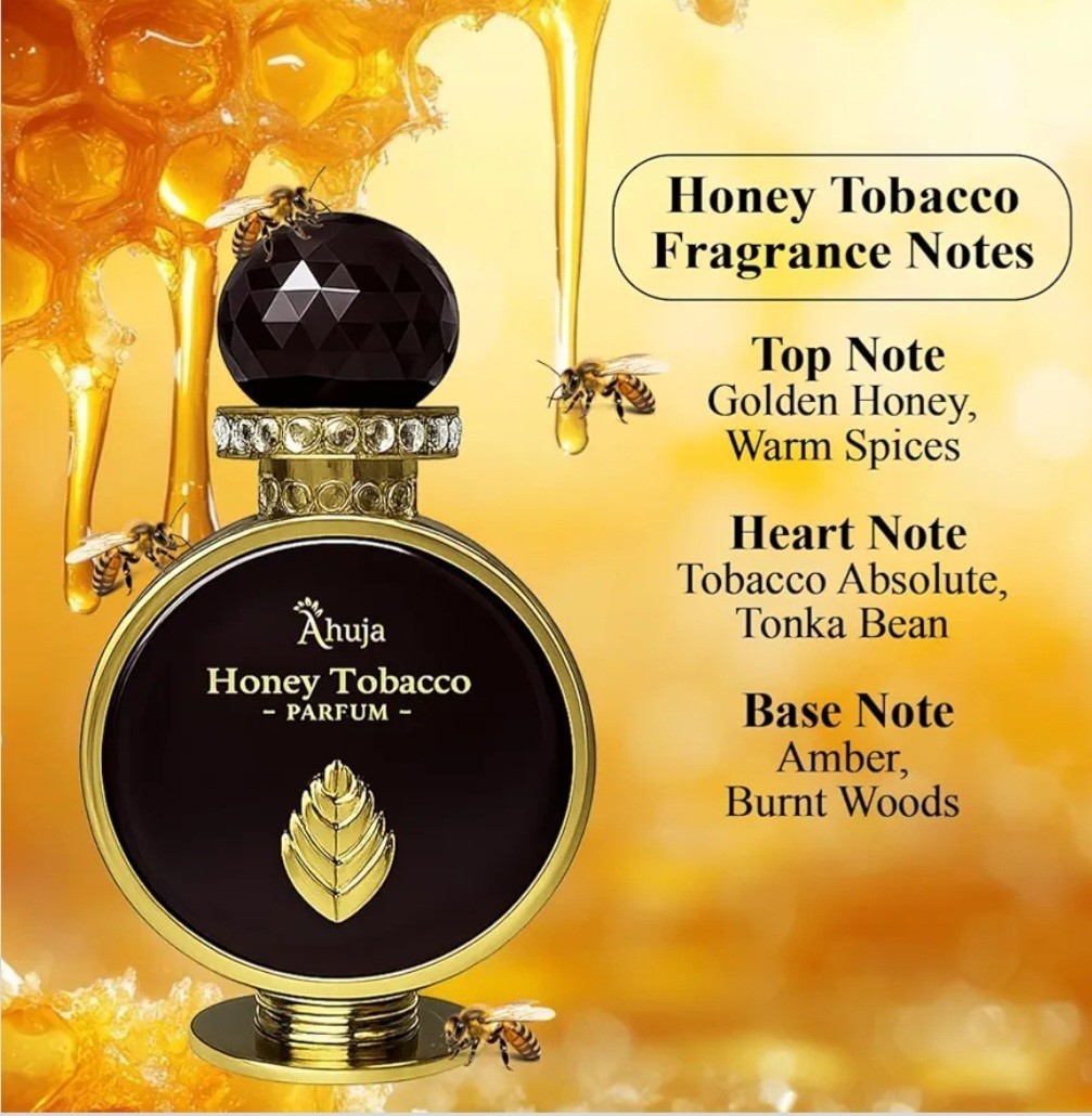 Ahuja Honey Tobacco Parfum Spray 3.4 oz Honey Tobacco Fragrance