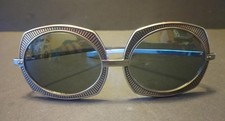 RENAULD USA Sunglasses Silver Stainless Frame Gray Lens