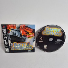 Battle Stations PS1 PlayStation 1 Disc and Manual No Case Tested