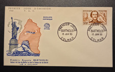 🎁 Enveloppe n°299 FDC 1er jour BARTHOLDI 1959 COLMAR