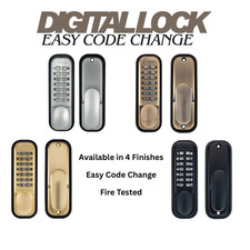 Digital Push Button Mechanical Door Lock Key Pad Code Combination Access