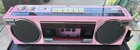 Rare Vintage Pink Panasonic FM15 80’s Portable Boombox Tested Working