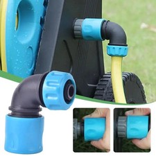 Garden Hose Elbow Connector 90-Degree Angle Fitting Quick-Connect Corner Adapter