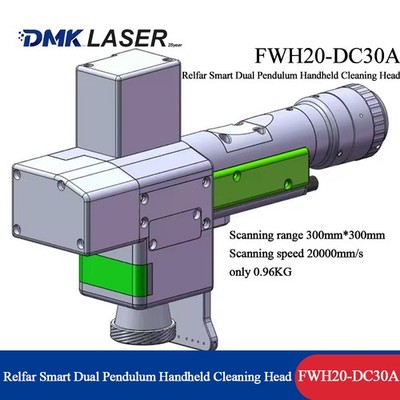 Relfar FWH20-DC30A-V4 Double Pendulum Laser Cleaning Head 3000W Rust Removal Gun