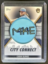 2023 Topps Corbin Burnes City Connect Commemorative Patch #CC-CB Brewers