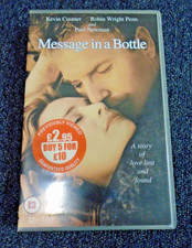 Message In A Bottle (1999) - Kevin Costner - VHS Tape - Big Box - PAL - VGC