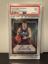 2018-19 Panini Obsidian - Matrix Auto Prizm Luka Dončić /50 (Rookie)