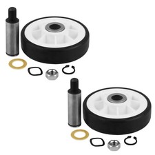 2Pcs Dryer Roller Wheel Drum Support Kit 303373K Replacement For Maytag