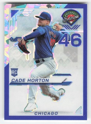 2025 Panini Prospect Edition #43 Cade Horton Prospect Ticket Blue Ice /299 RC