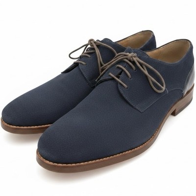 HUDSON LONDON Men s Blue Suede Leather Oxford Shoes Size 46 EU 12 US
