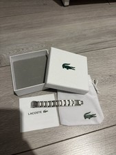 Lacoste Men's Stainless Steel Bracelet Designer Jewellery - new WITH BOX 